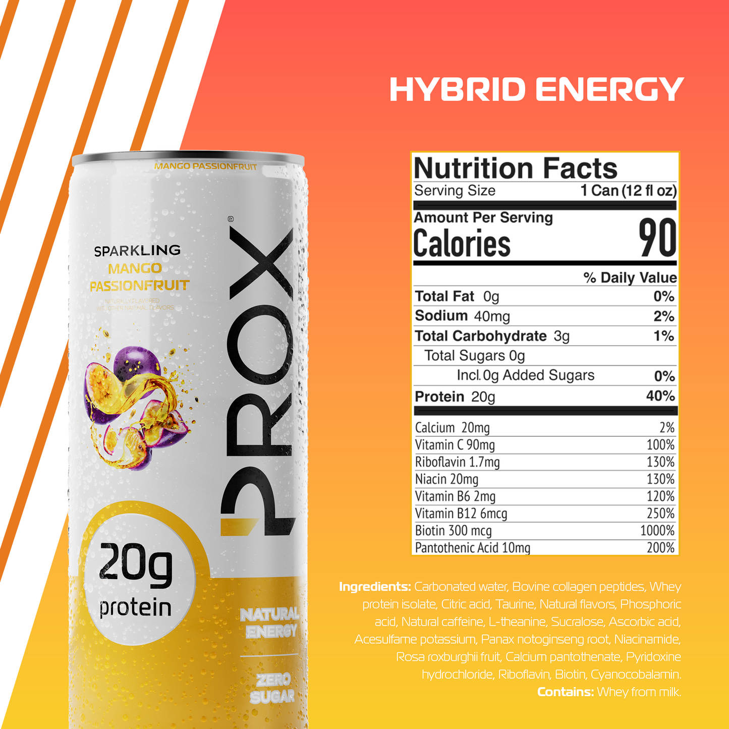 Mango Passionfruit Protein Energy Drink 12-Pack