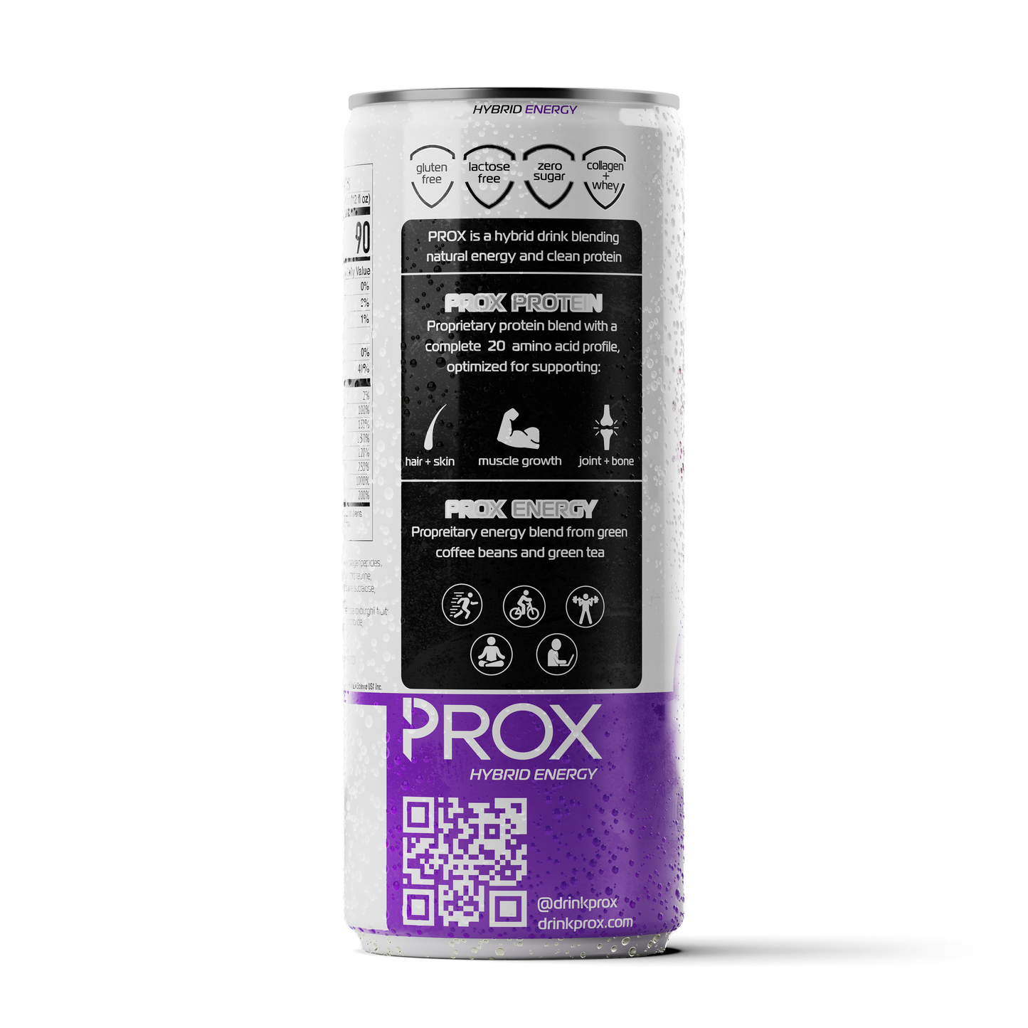 Prox Mixed Berry hybrid protein energy drink 12-pack - 20g protein, zero sugar