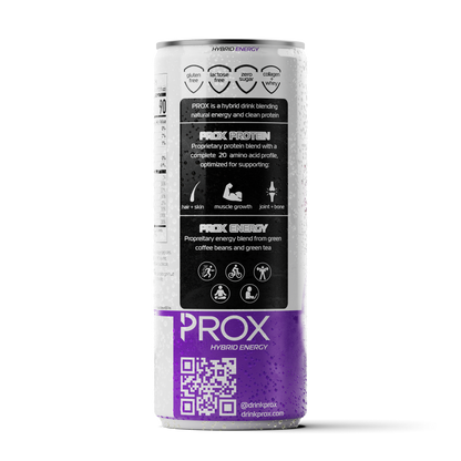 Prox Mixed Berry hybrid protein energy drink 12-pack - 20g protein, zero sugar