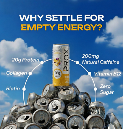 Prox Mango Passionfruit hybrid protein energy drink 12-pack - 20g protein, zero sugar