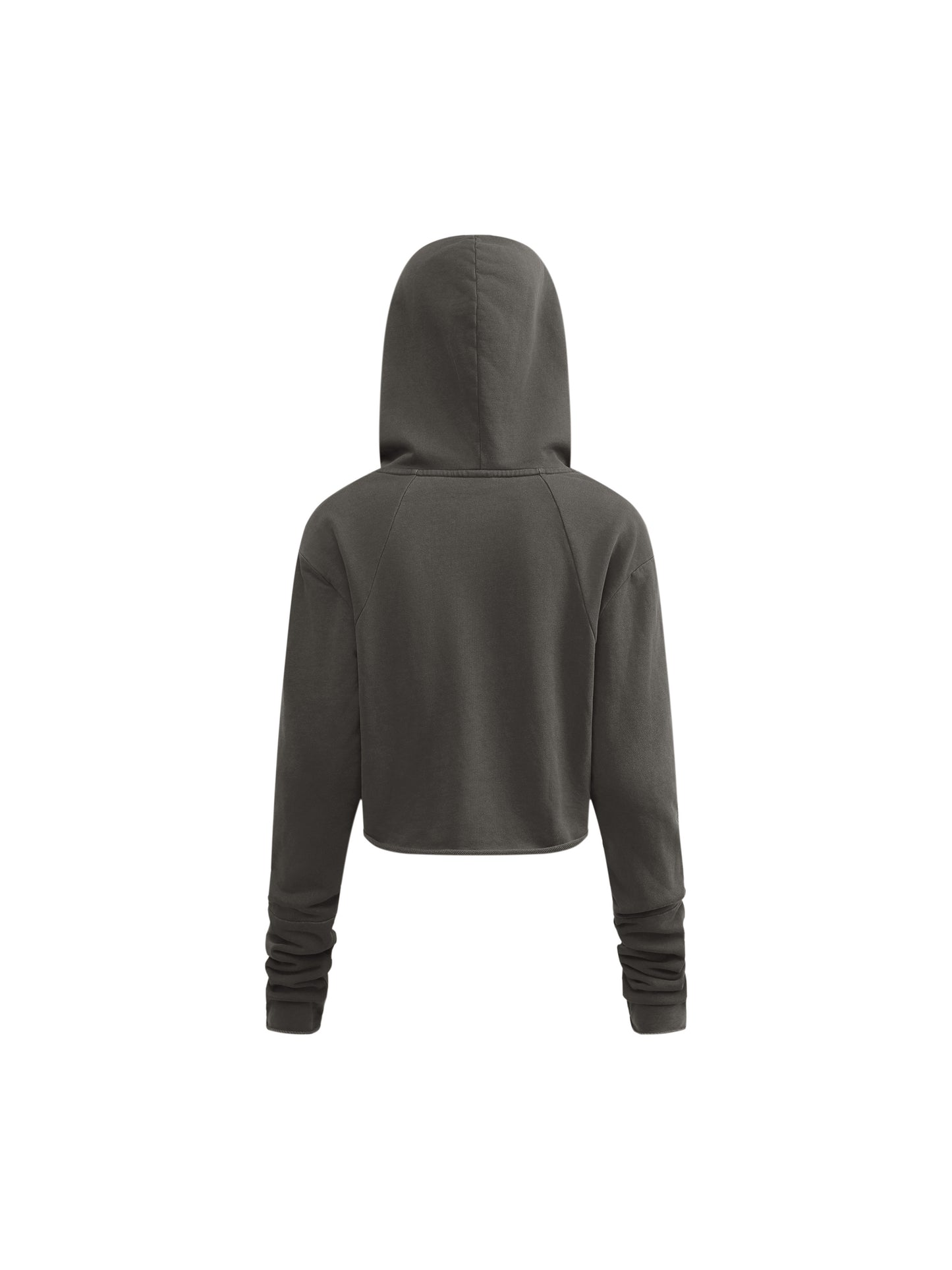 Vintage Washed Raw Edge Hoodie