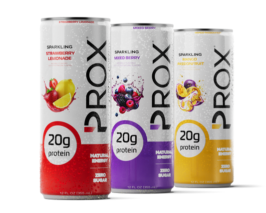 Prox sample 3-pack - try all three hybrid protein energy drink flavors