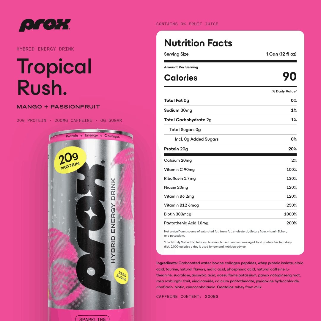 Tropical Rush Protein Energy Drink 12-Pack